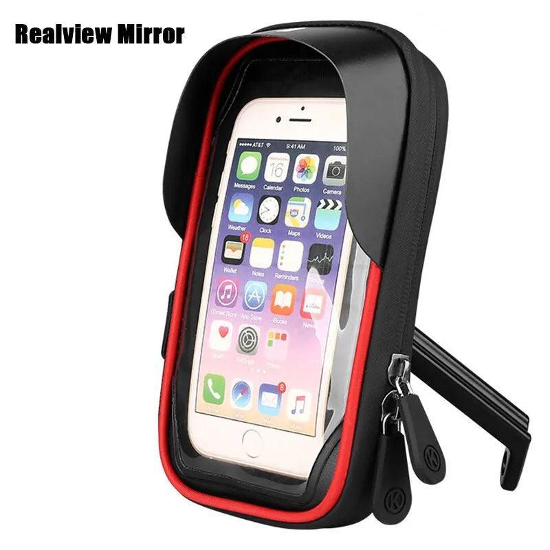 Waterproof Rainproof Bicycle Phone Holder Stand Motorcycle Handlebar