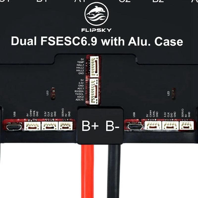 FLIPSKY Brushless DC Motor Speed Controller Dual FSESC6.9 100A Base On