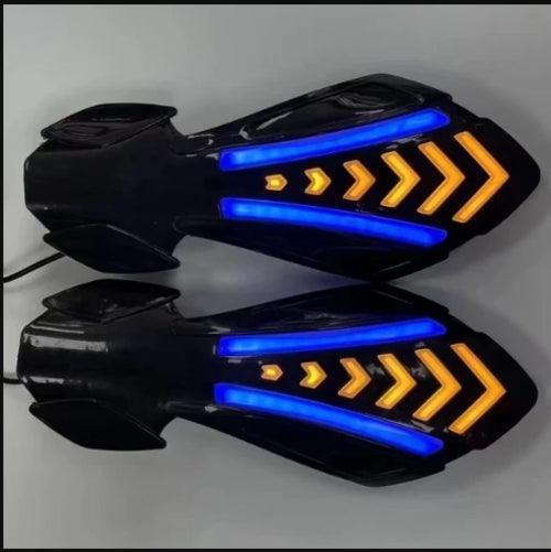 Motorbike Universal Handlebar Protector With LED Lights Motorcycle