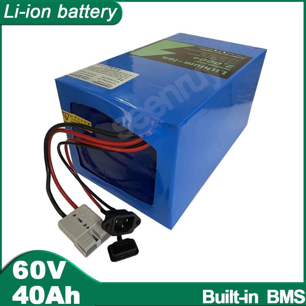 60V 40Ah 150A Li ion With Charger Lithium Polymer Battery Pack Perfect
