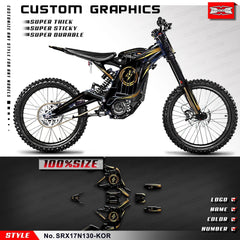 KUNGFU GRAPHICS Sticker Sheet Motorcycle Decals Kit for Surron Sur-Ron