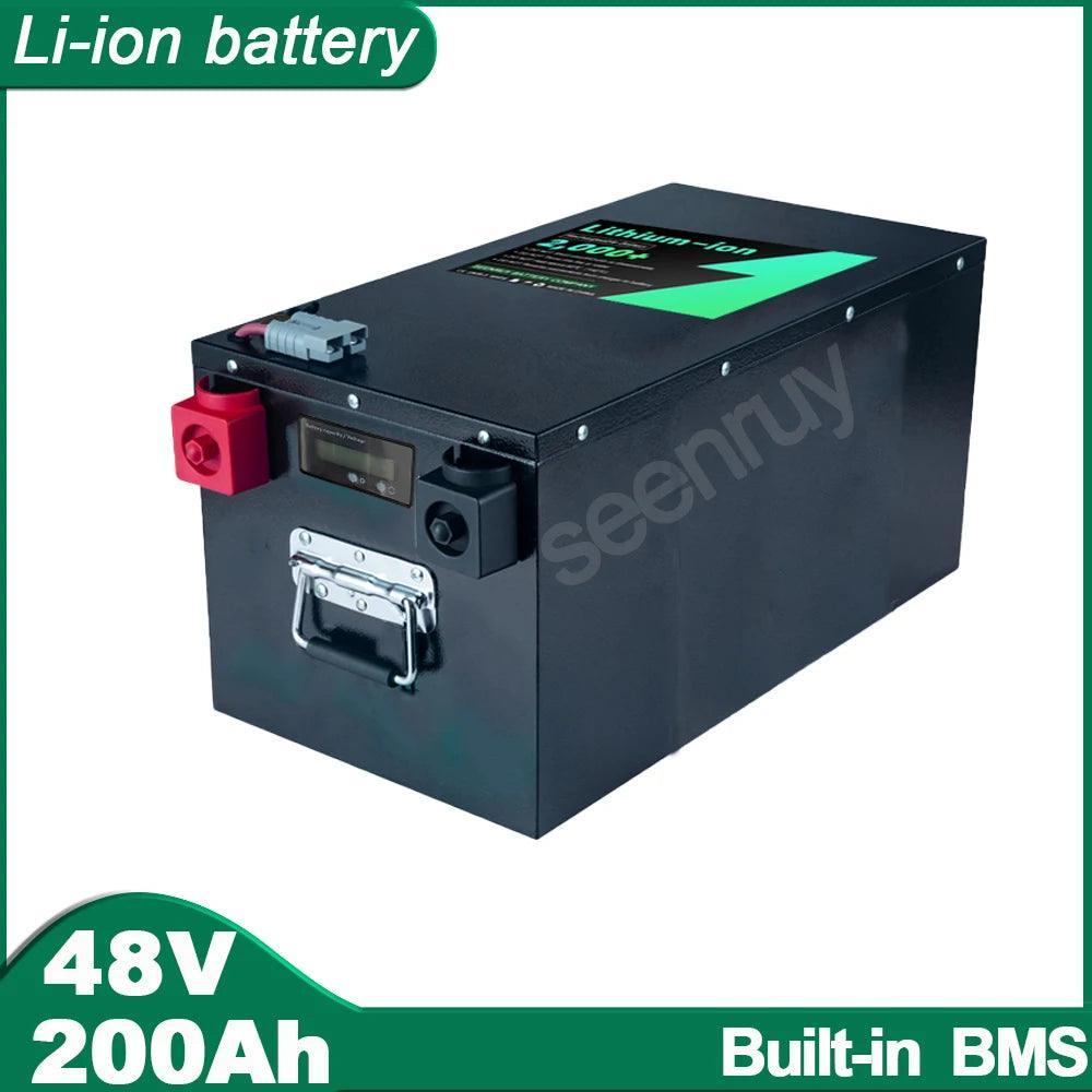 48V 200Ah Li ion With Charger 100A 200A 250A Lithium Polymer Battery