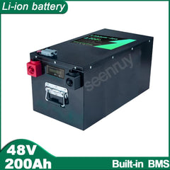 48V 200Ah Li ion With Charger 100A 200A 250A Lithium Polymer Battery