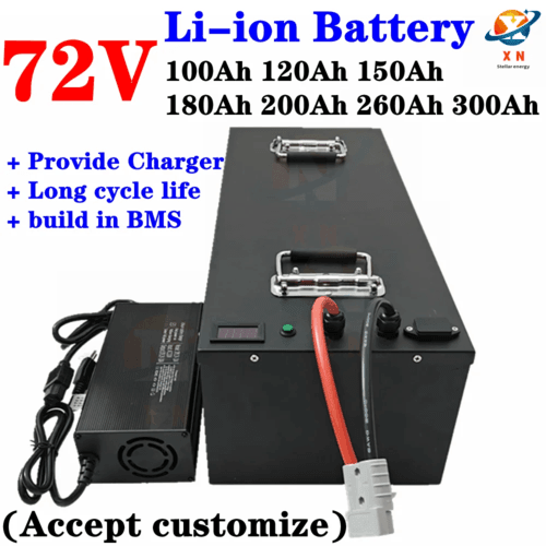 72V lithium ion battery 100Ah 120Ah 150Ah 180Ah 200Ah 260Ah 300Ah for