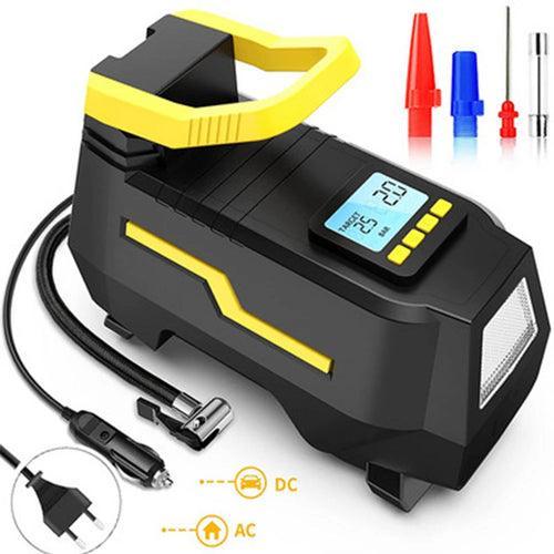 Car Tyre Inflator 110V-220V AC/DC 12V Air Compressor 2-in-1 Dual Power