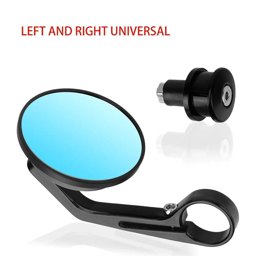 Motorbike Aaccessories 7/8" Round Bar End Rear Mirrors For Cafe Racer