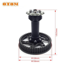 Motorcycle Original Center Axle Sleeve Assembly Aluminum Axis