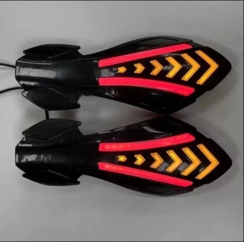 Motorbike Universal Handlebar Protector With LED Lights Motorcycle
