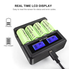 Powtree 16P 2800mAh Rechargeable 3.7V Li-ion 16340 Batteries CR123A