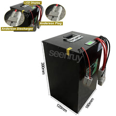 36V 100AH Li ion With Charger 230A 340A Lithium Polymer Battery