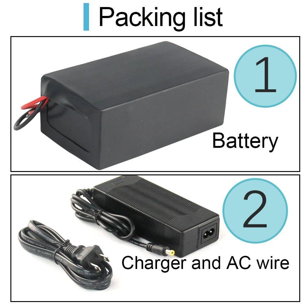 Big power 72V 30Ah 40Ah BMS 100A 18650 bike lithium ion Battery Pack