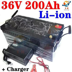 waterproof 36v 200ah lithium ion battery 100A BMS li ion battery for