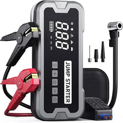 2 IN 1 2000A Portable Power Bank Jump Starter 150PSI Tire Inflator Air