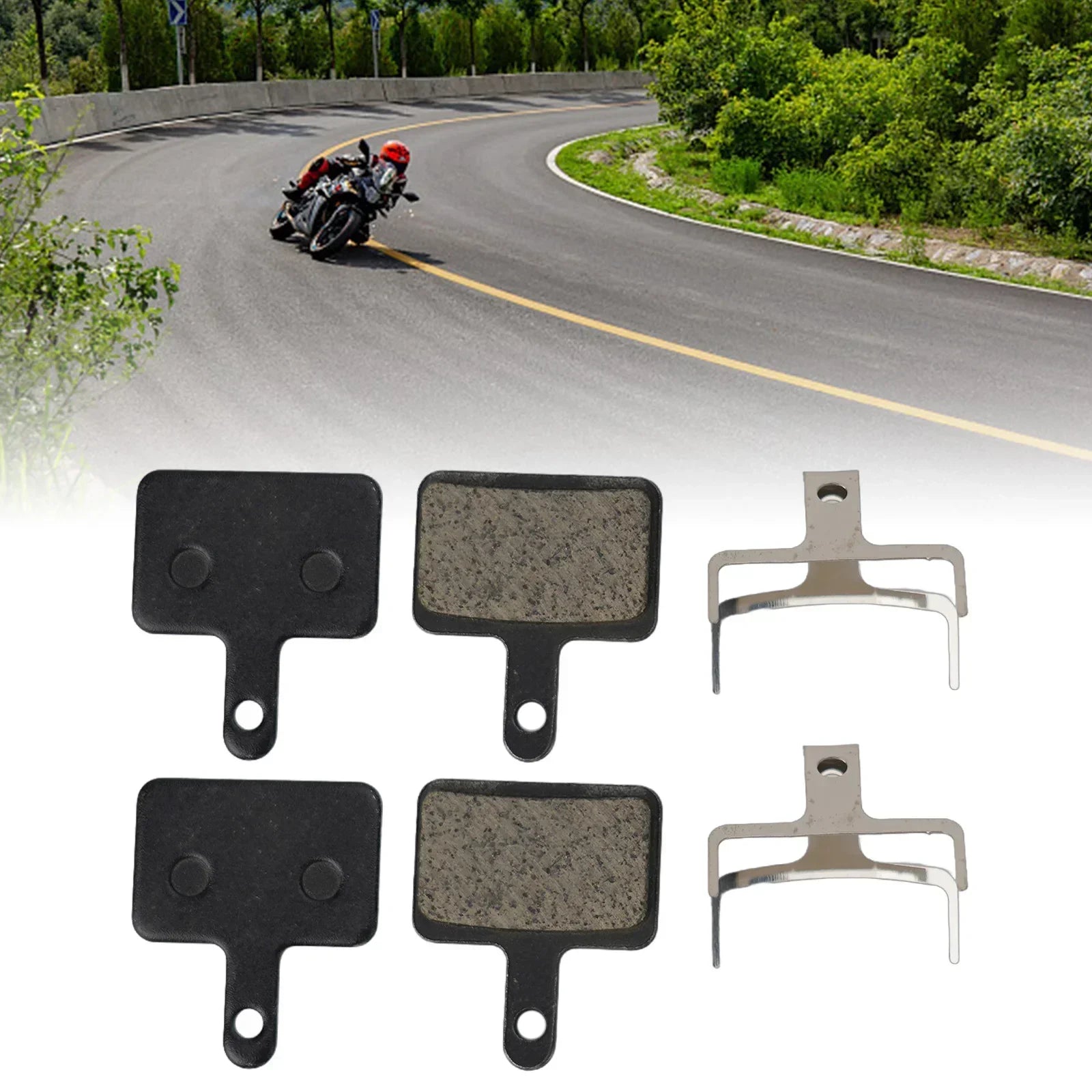 4pcs/2sets Zoom Hydraulic Brake Pads For Kaabo Wolf 11, 11+, X Pro,