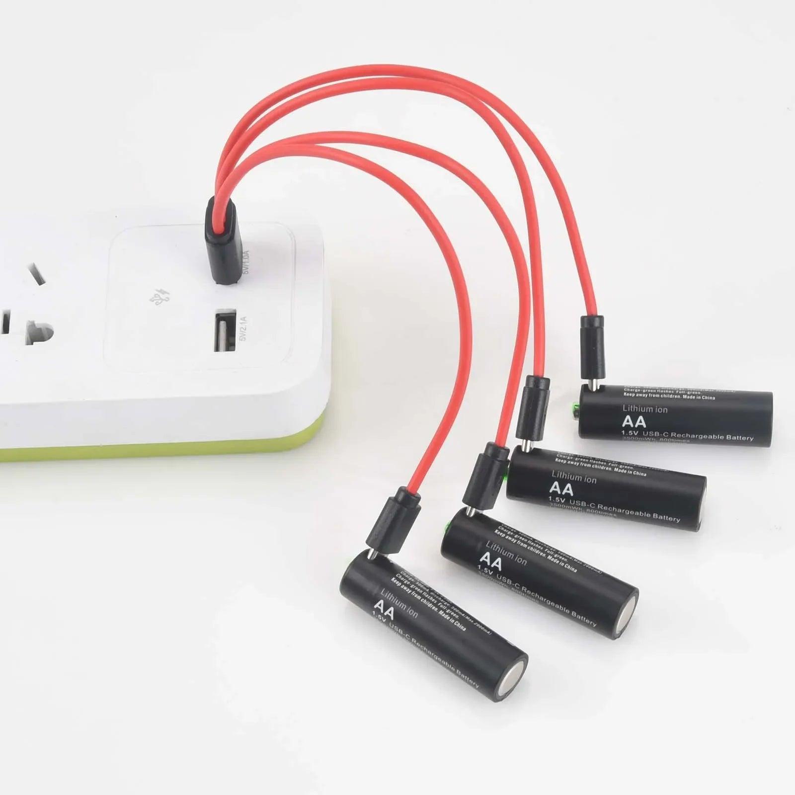 Soshine 1.5V USB 3500mWh Lithium Battery AA Rechargeable Batteries