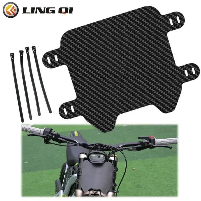JSE Electric Motorcycle Upgrades Carbon Fiber Number Plate for Surron