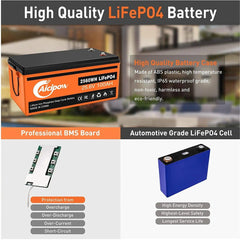 US In Stock  Lifepo4 24v 100ah LFP Lithium Ion Battery Pack For