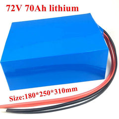 72v 70Ah lithium ion battery li-ion with 100A BMS for 6000w bicycle
