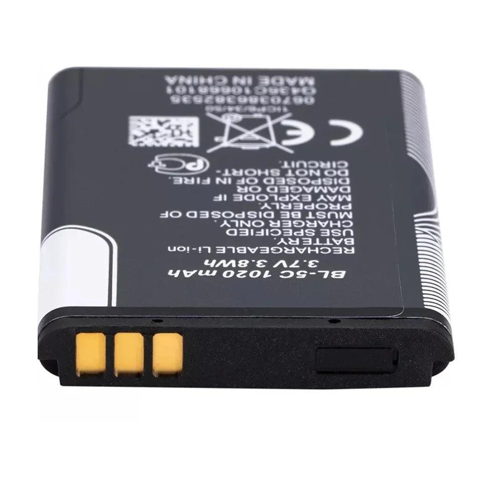 3.7V BL5C BL-5C  Lithium Polymer Phone Battery For Radio Nokia 1100
