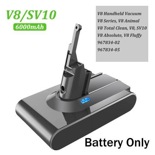 6000mAh for Dyson V6 V7 V8 V10 Rechargeable Bateria SV10 SV11 SV12