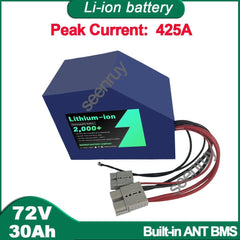 72V 30Ah Li-ion With Charger 170A Lithium Polymer Battery Pack Perfect