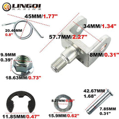 LESQUE Motorbike Aluminum Foot Pedal Connection Bracket  For SURRON