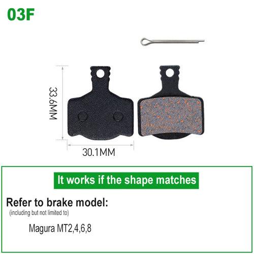 1 Pair Bicycle Disc Brake Pads Semi-Metallic Hydrauli Disc Brake Pad