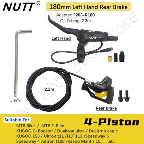 NUTT 4 Piston Y-5 Electric E-Bike Scooter Disc Brake Hydraulic Bicycle