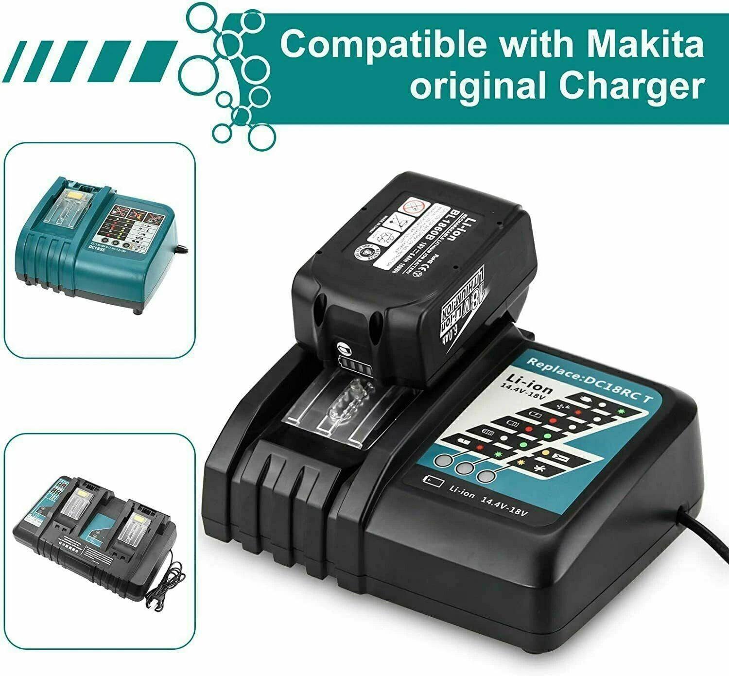 Battery 18v for makita BL1860 BL1850B BL1850 BL1840 BL1830 screwdriver