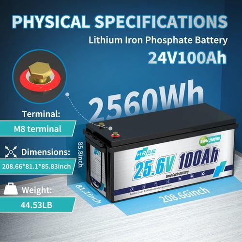 24V 50Ah 100Ah 150Ah Rechargeable 18650 Lithium Battery Pack for Solar