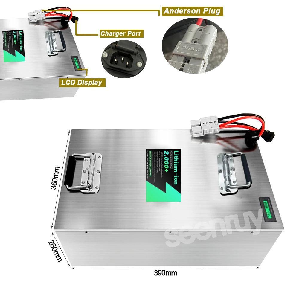 SEENRUY 72V 150AH 180AH Li-ion Lithium Polymer Battery Perfect For