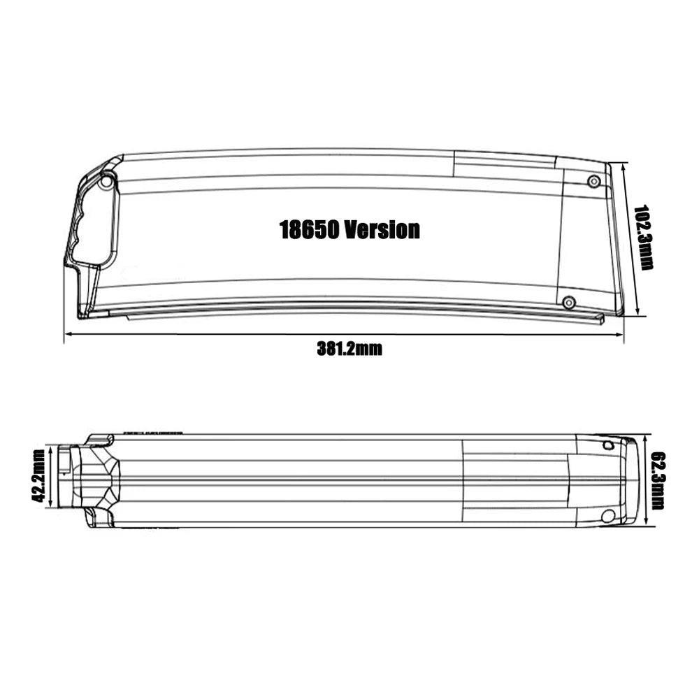 48V 14Ah Removable Lithium-ion Battery Pack for  750W vbike Canada