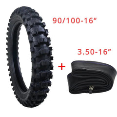TDPRO 3.50-16 Tube+ 90/100-16 16" Tire Tyre fit 125/150cc Apollo
