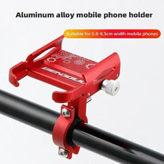 Bicycle Phone Holder 360° Rotation Aluminum Alloy MTB Bike Phone GPS