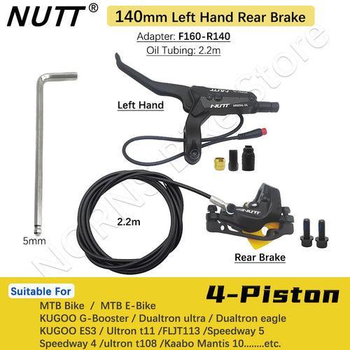 NUTT 4 Piston Y-5 Electric E-Bike Scooter Disc Brake Hydraulic Bicycle