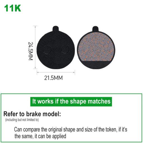 1 Pair Bicycle Disc Brake Pads Semi-Metallic Hydrauli Disc Brake Pad