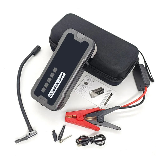 2 IN 1 2000A Portable Power Bank Jump Starter 150PSI Tire Inflator Air