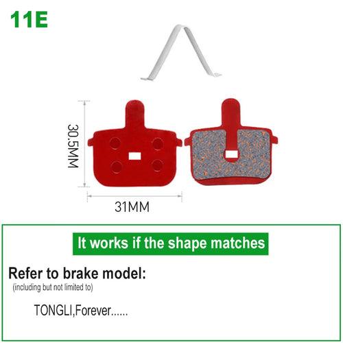 1 Pair Bicycle Disc Brake Pads Semi-Metallic Hydrauli Disc Brake Pad