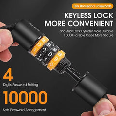 WEST BIKING Anti-theft MTB Road Bike Password Lock Portable Safety