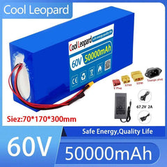 Original 60V 50Ah Li-ion Battery Pack COOI Leopard 1000W 18650 High