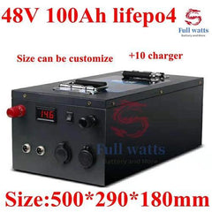 lifepo4 battery pack 48v 100AH batterie with BMS for electric tricycle