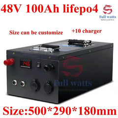 lifepo4 battery pack 48v 100AH batterie with BMS for electric tricycle