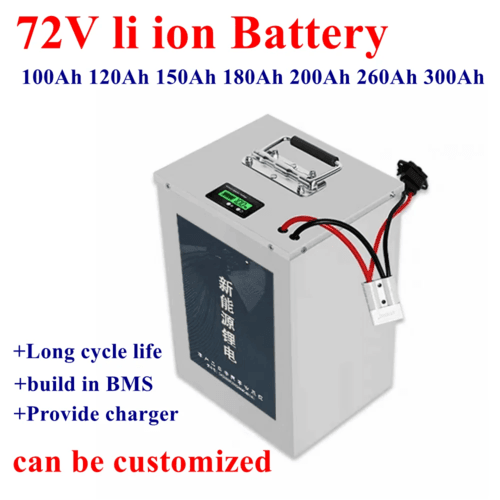 72V lithium ion battery 100Ah 120Ah 150Ah 180Ah 200Ah 260Ah 300Ah for