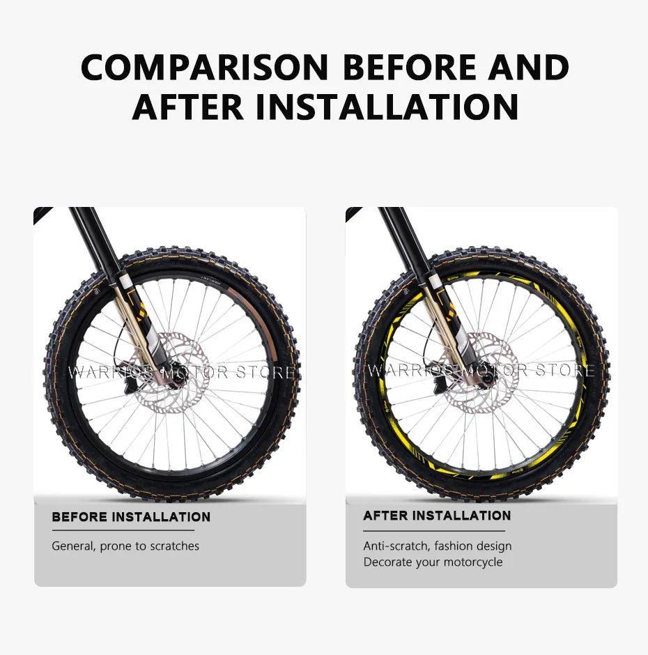 For Surron Light Bee X/S/LBX Segway X260 X160 Motorcycle Wheel Sticker