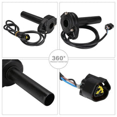 Motorcycle Handle Throttle Clamp Turn Grip Assembly Kit Fit For