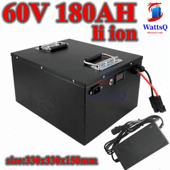 lithium 60V 180AH lithium polymer battery With BMS box for 6000W
