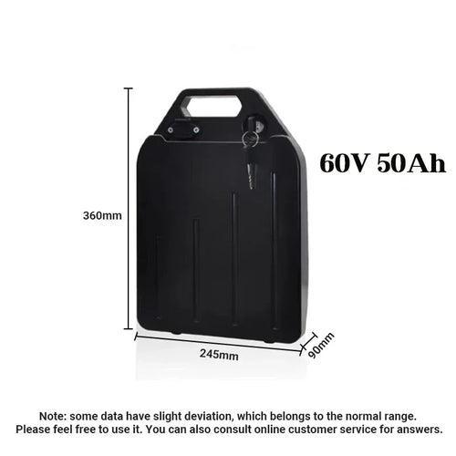 60V 50Ah 18650 Rechargeable Li Ion Battery for 1000w 1500w Citycoco X7