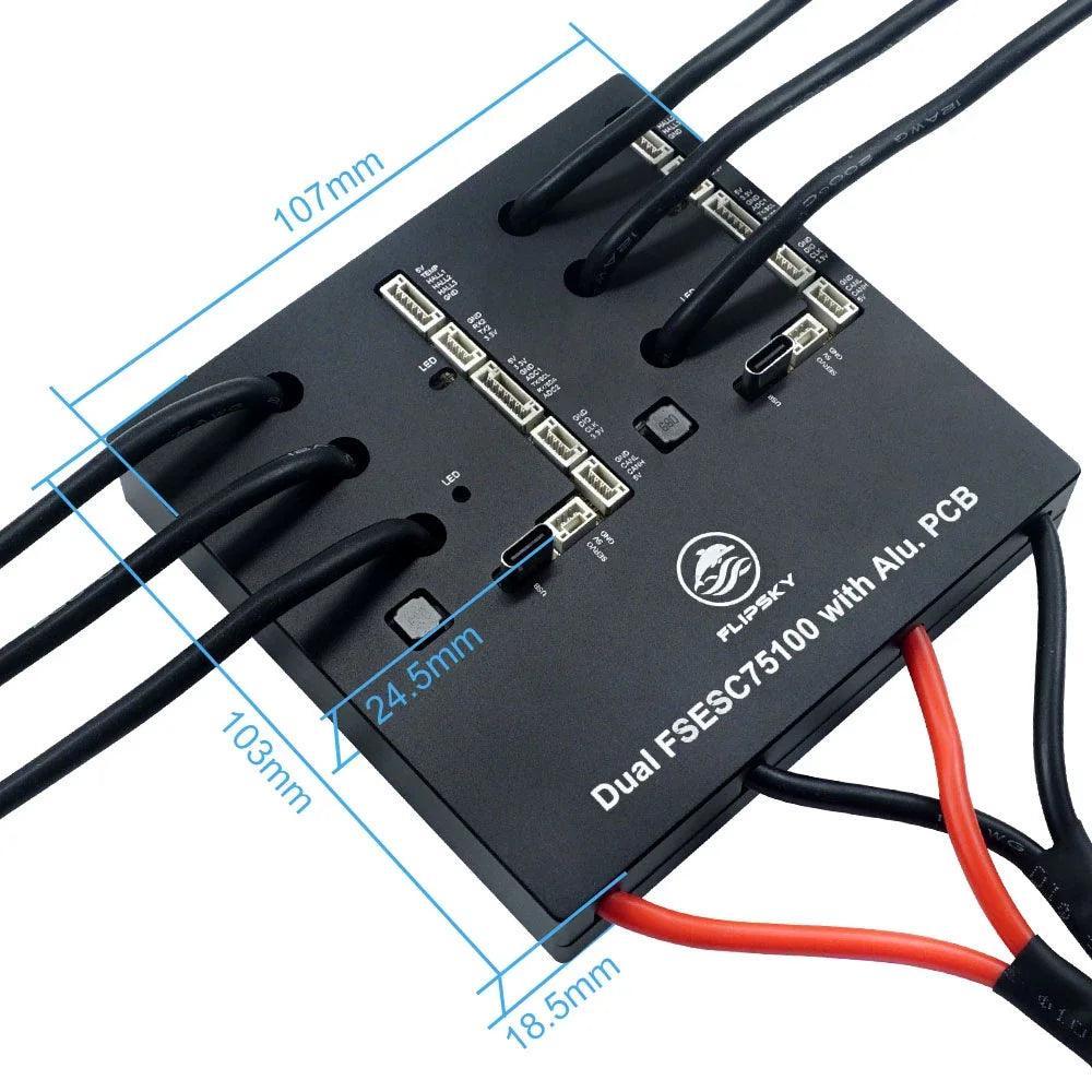Flipsky Dual 75100 with Aluminum PCB Based on VESC for Electric