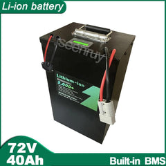 72V 40AH Li-ion With Charger 150A 200A Lithium Polymer Battery Perfect