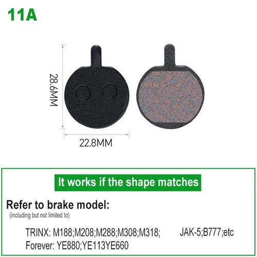 1 Pair Bicycle Disc Brake Pads Semi-Metallic Hydrauli Disc Brake Pad